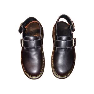 Dr. Martens Jorge Made in England Leather Slingback Mules Black UK 8 Very Clean